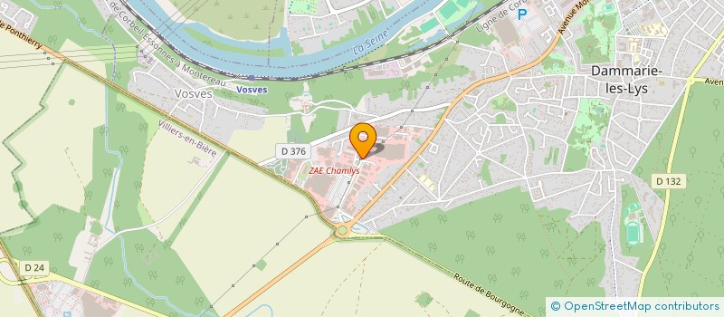 localisation de l'entreprise DAMMARIE DIFFUSION AUTO à DAMMARIE-LES-LYS