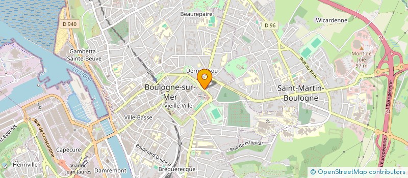 localisation de l'entreprise DAMMEQUIN  BOULOGNE SUR MER