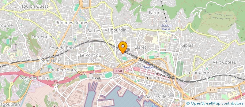 localisation de l'entreprise DAMN PEACH  TOULON