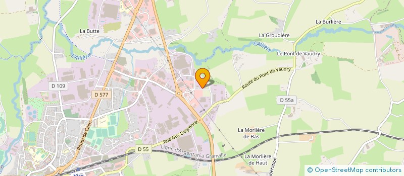 localisation de l'entreprise DAMO à VIRE-NORMANDIE