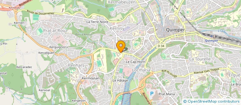localisation de l'entreprise DAMOCLES CONSEILS EN QSE à QUIMPER