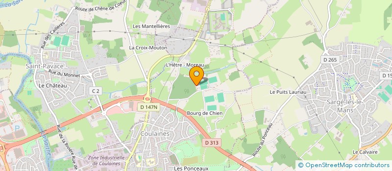 localisation de l'entreprise DAMOISEAU  COULAINES