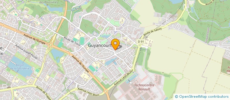 localisation de l'entreprise DAMOISEAU JEAN LUC ET LAETITIA  GUYANCOURT