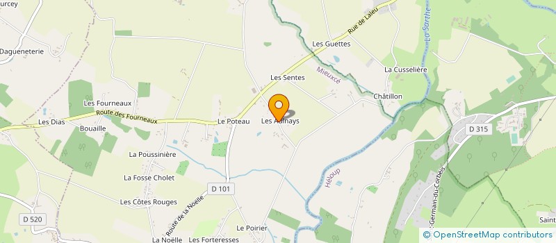 localisation de l'entreprise DAMOISEAU TOUS TERRASSEMENTS à MIEUXCE