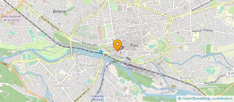 localisation de l'entreprise DAMON à PAU