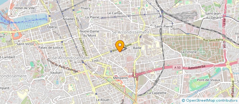 localisation de l'entreprise DAMONA ECOSYSTEMES à MARSEILLE