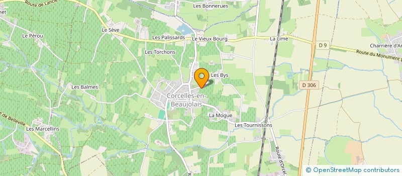 localisation de l'entreprise DAMONEL  CORCELLES-EN-BEAUJOLAIS