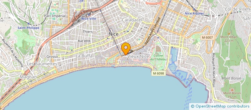 localisation de l'entreprise DAMONZA à NICE