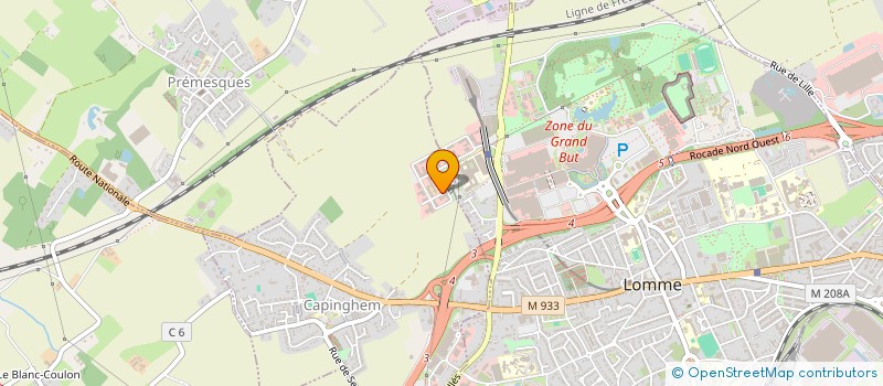 localisation de l'entreprise DAMOTECH à LILLE