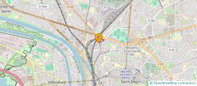 localisation de l'entreprise DAMOTEK à SAINT-DENIS