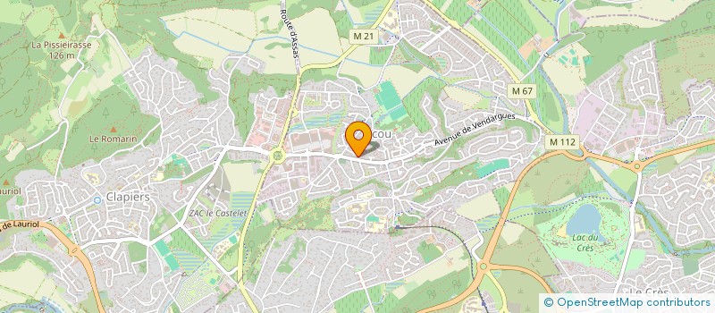 localisation de l'entreprise DAMOUR PODOLOGIE  JACOU