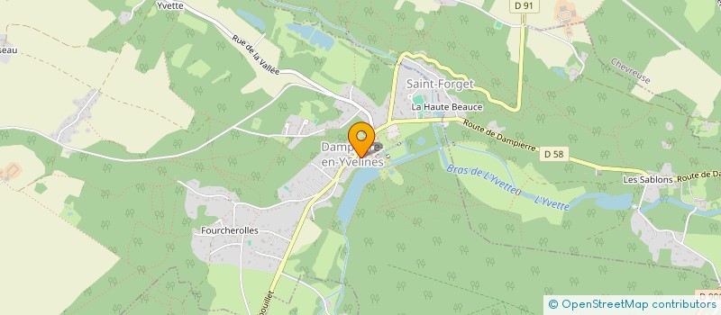 localisation de l'entreprise DAMPIERR'SHOP  DAMPIERRE-EN-YVELINES