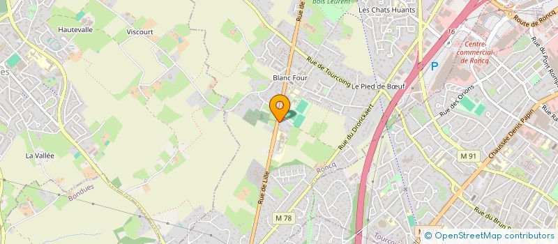 localisation de l'entreprise DAMPIERRE à RONCQ