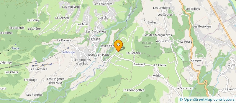 localisation de l'entreprise DAMPIERRE NV à SALLANCHES