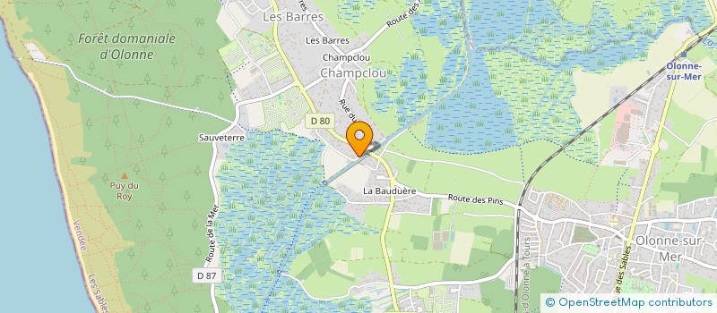 localisation de l'entreprise DAMS à LES SABLES D'OLONNE