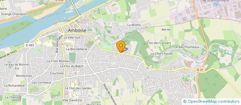 localisation de l'entreprise DAMS  AMBOISE