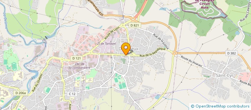 localisation de l'entreprise DAMSFLO AUTO à DAVEZIEUX