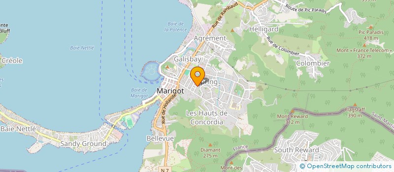 localisation de l'entreprise DAMUS à SAINT MARTIN