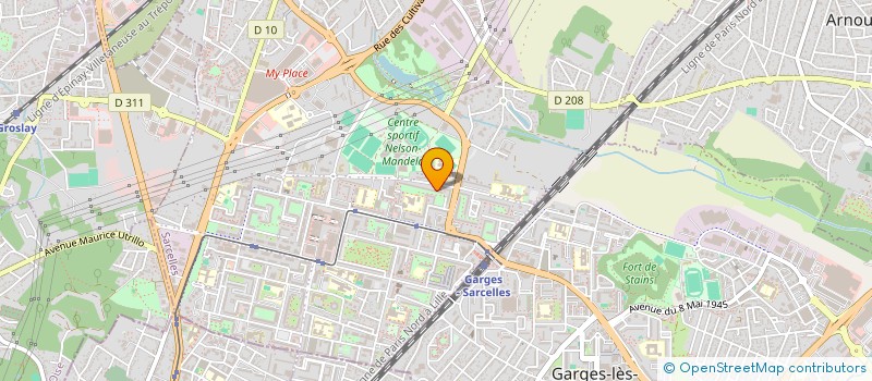 localisation de l'entreprise DAMYAR  SARCELLES