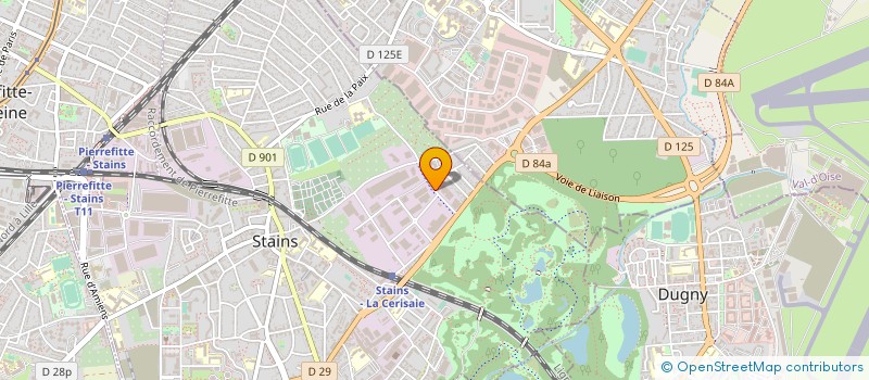 localisation de l'entreprise DAMYEL à STAINS