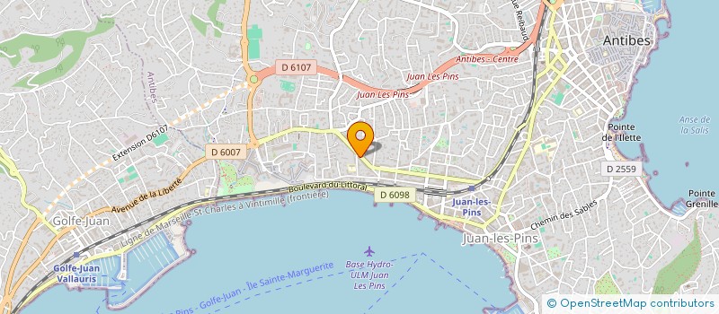 localisation de l'entreprise DAN à ANTIBES