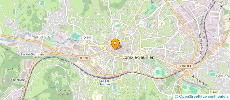 localisation de l'entreprise DAN à LONS-LE-SAUNIER