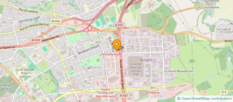 localisation de l'entreprise DAN'AST  METZ