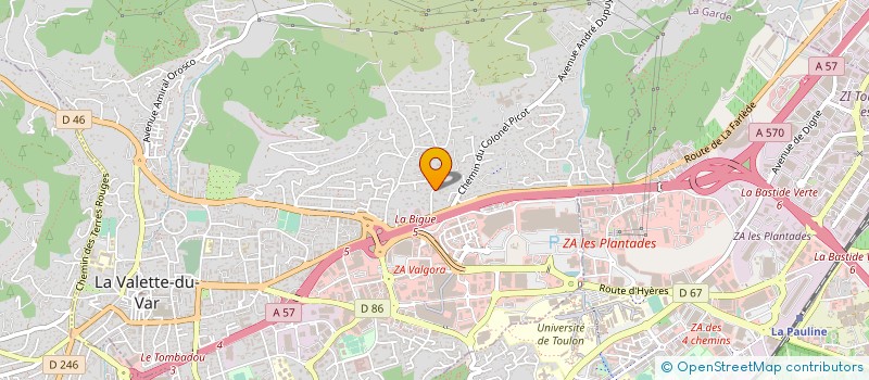 localisation de l'entreprise DAN &BRET IMMOBILIERE à LA VALETTE-DU-VAR