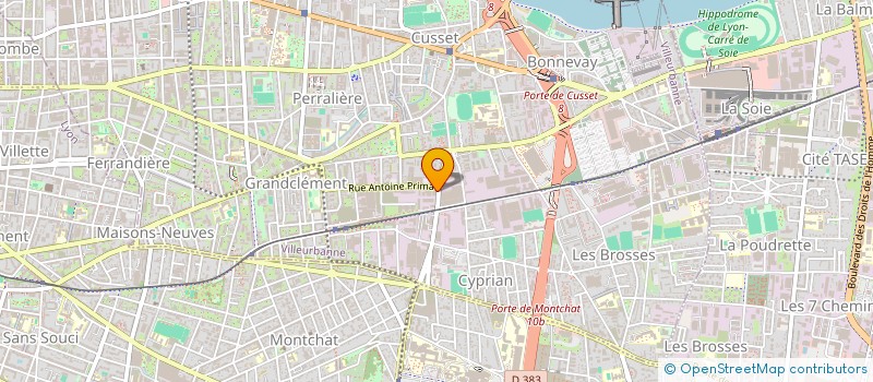 localisation de l'entreprise DAN.CIN.FILMS  VILLEURBANNE