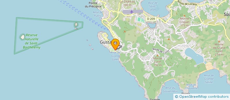 localisation de l'entreprise DAN ESTATE à SAINT BARTHELEMY