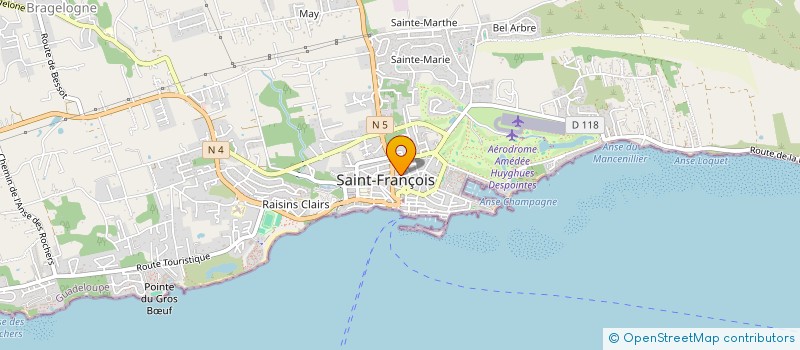 localisation de l'entreprise DAN ET D à SAINT-FRANCOIS