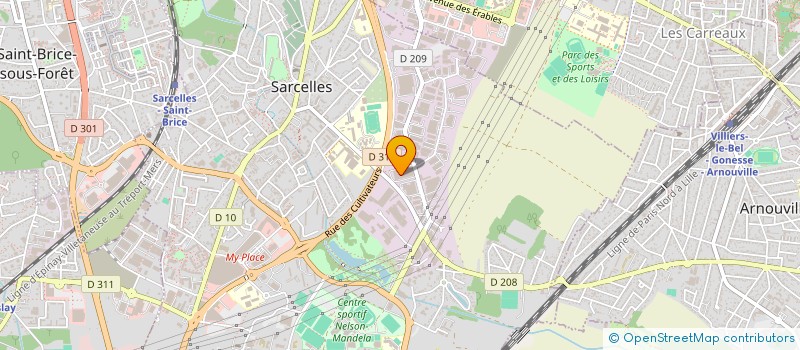 localisation de l'entreprise DAN LOGISTIC à SARCELLES