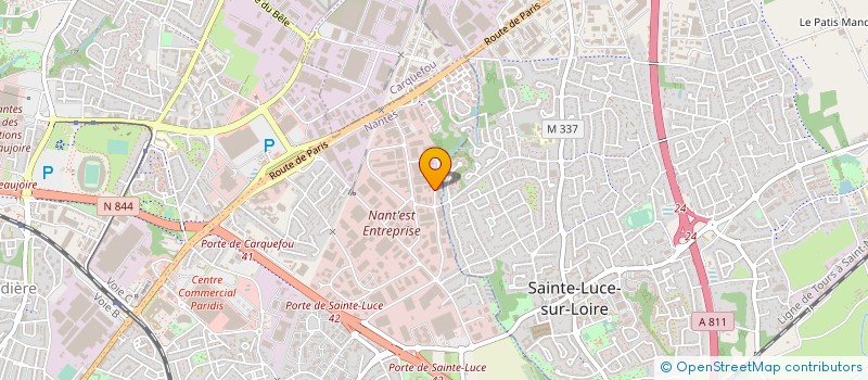 localisation de l'entreprise DAN'PUB à NANTES