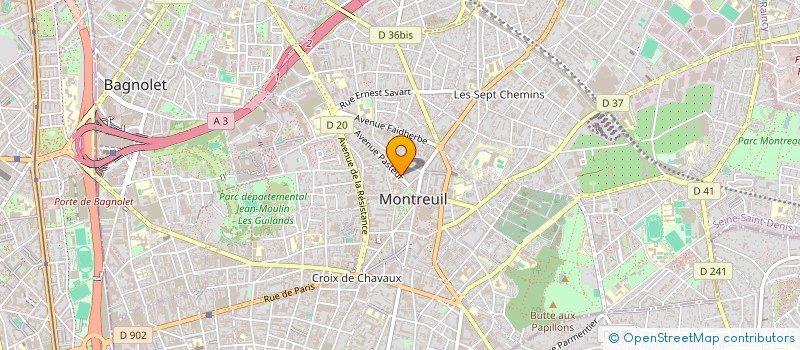 localisation de l'entreprise DANA à MONTREUIL