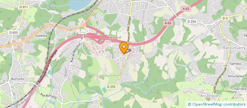 localisation de l'entreprise DANA à BIDART