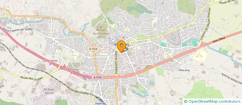 localisation de l'entreprise DANA à HYERES