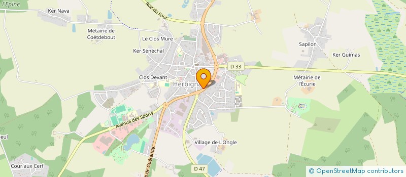 localisation de l'entreprise DANA à HERBIGNAC