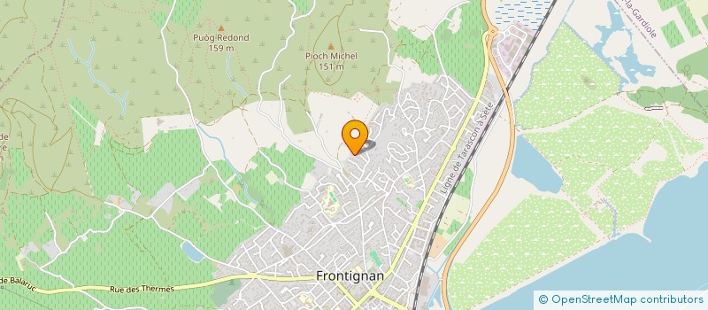 localisation de l'entreprise DANA à FRONTIGNAN