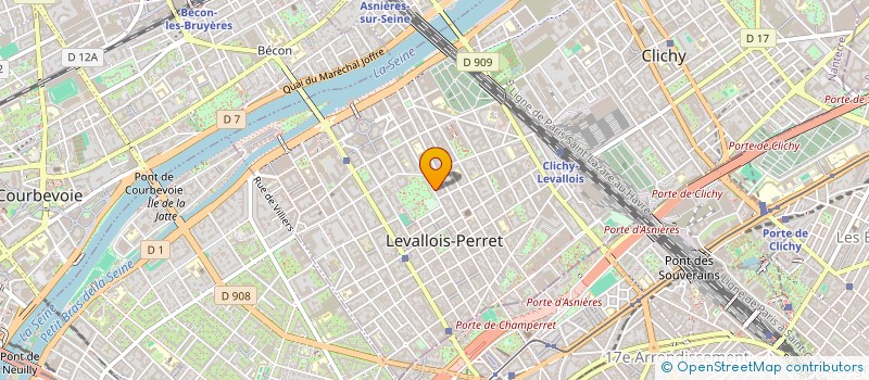 localisation de l'entreprise DANA DESIGN DECORATION- 3D  LEVALLOIS PERRET