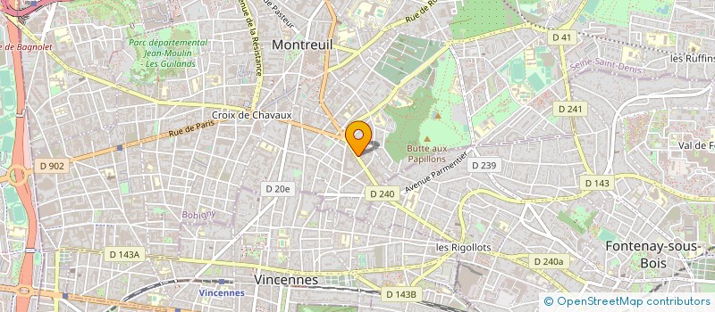 localisation de l'entreprise DANA EVENTS  MONTREUIL