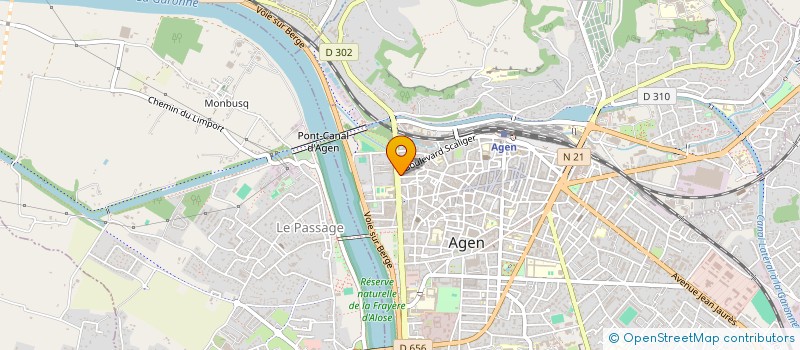 localisation de l'entreprise DANA REV  AGEN