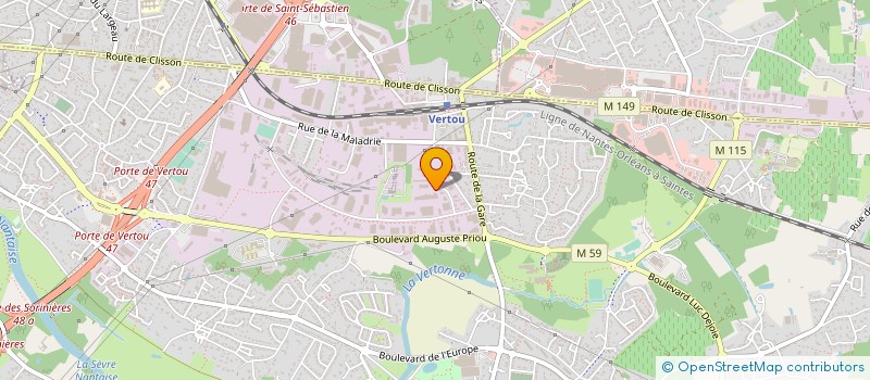 localisation de l'entreprise DANA SAC FRANCE à VERTOU