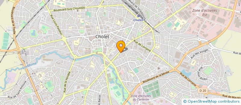 localisation de l'entreprise DANAAN FENETRES à CHOLET