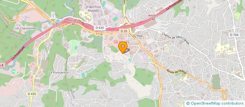 localisation de l'entreprise DANADA EXPRESS à ANTIBES