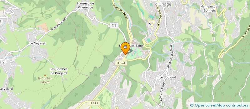 localisation de l'entreprise DANAE  SAINT-MARTIN-D'URIAGE