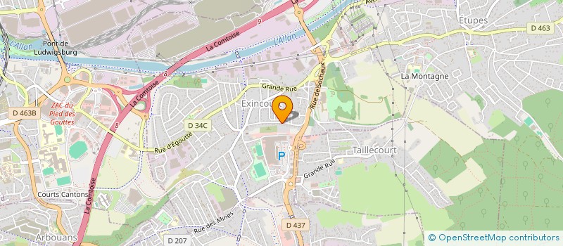 localisation de l'entreprise DANAE à EXINCOURT