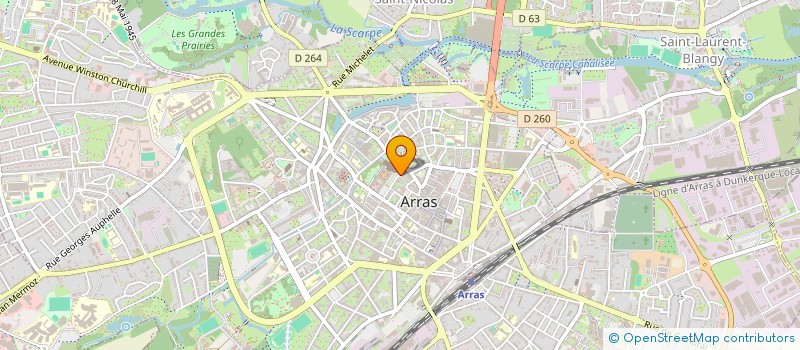 localisation de l'entreprise DANAE CONCEPT à ARRAS
