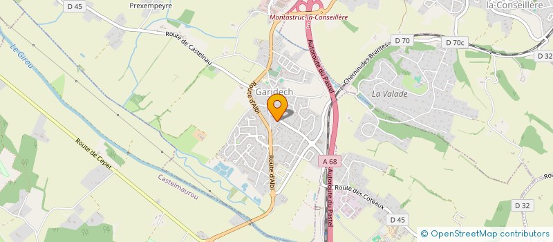 localisation de l'entreprise DANAHUTY PUBLICITE  GARIDECH