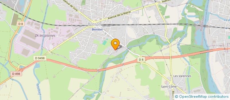 localisation de l'entreprise DANAIDE-HORSE  BONSON