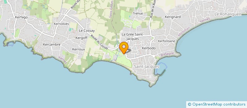 localisation de l'entreprise DANAIS - FOUILLET INDIVISION  SARZEAU